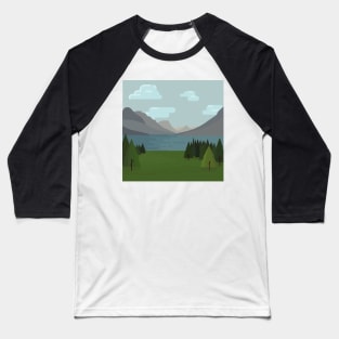 Natures Mountain Baseball T-Shirt